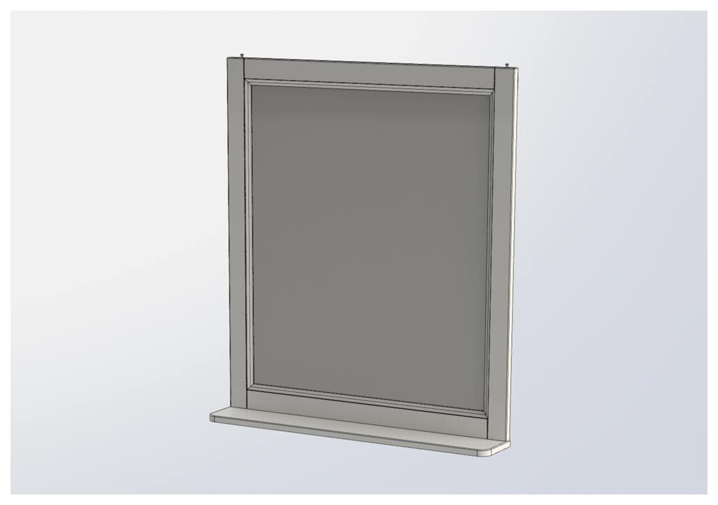 Зеркало Aquanet Бостон М 80 белый 00209676 - Вид №4