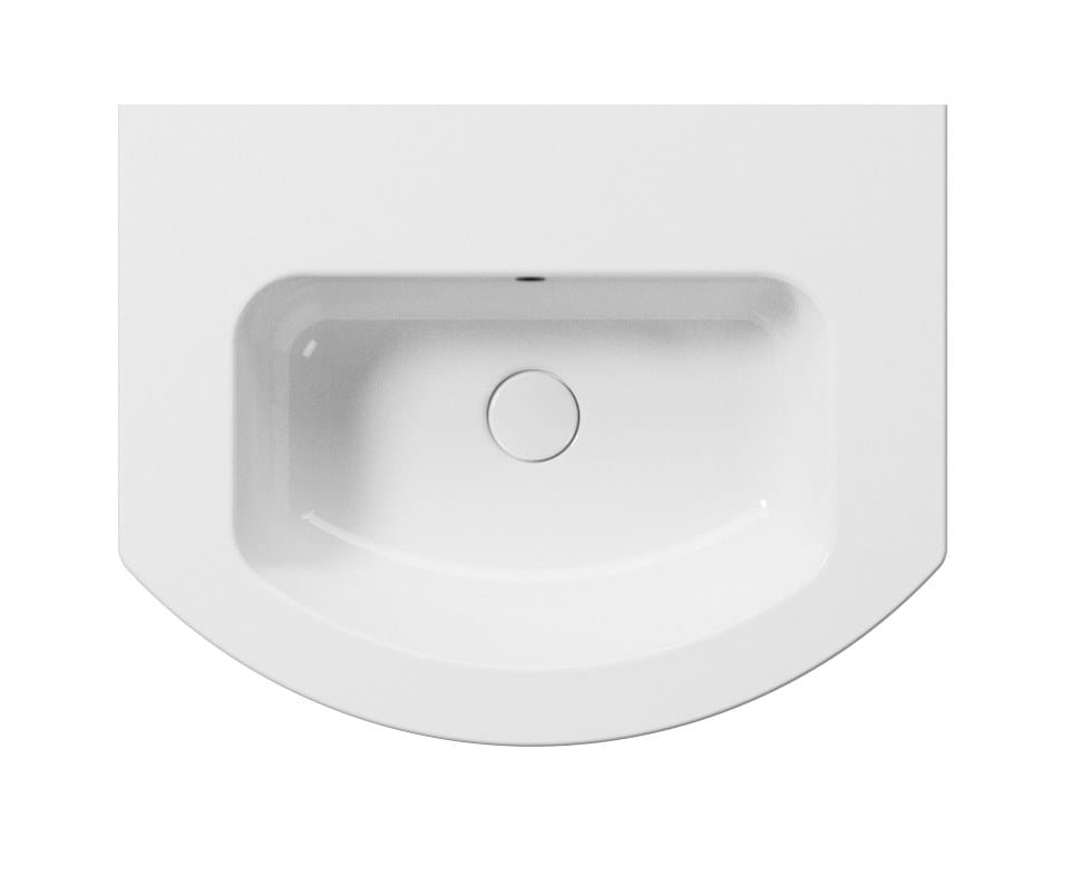 Керамическая раковина с переливом с держателем для полотенец GSI ceramica мода ARCH-00079346 - Вид №1