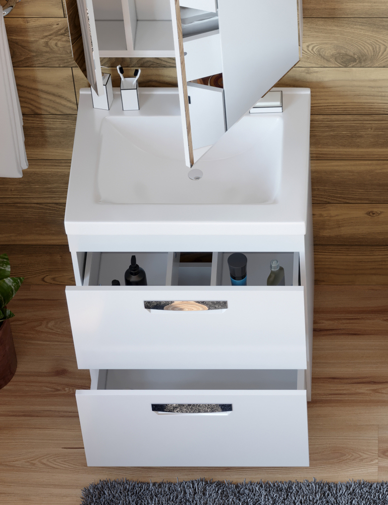 Тумба Plaza 2-600 (VGA)600⨉460⨉820 мм белый Santreyd sun-id-665399 - Вид №3