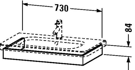 DS608101818 Подвесная раковина настенная овальная Duravit Durastyle белая - Вид №1