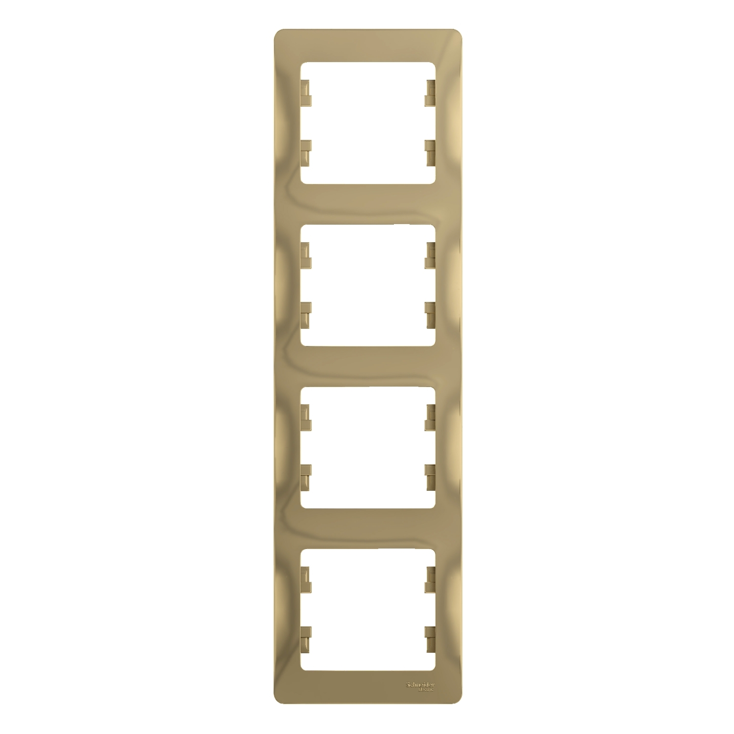GSL000408 Рамка 4 поста , вертикальная, титан Schneider Electric Glossa 