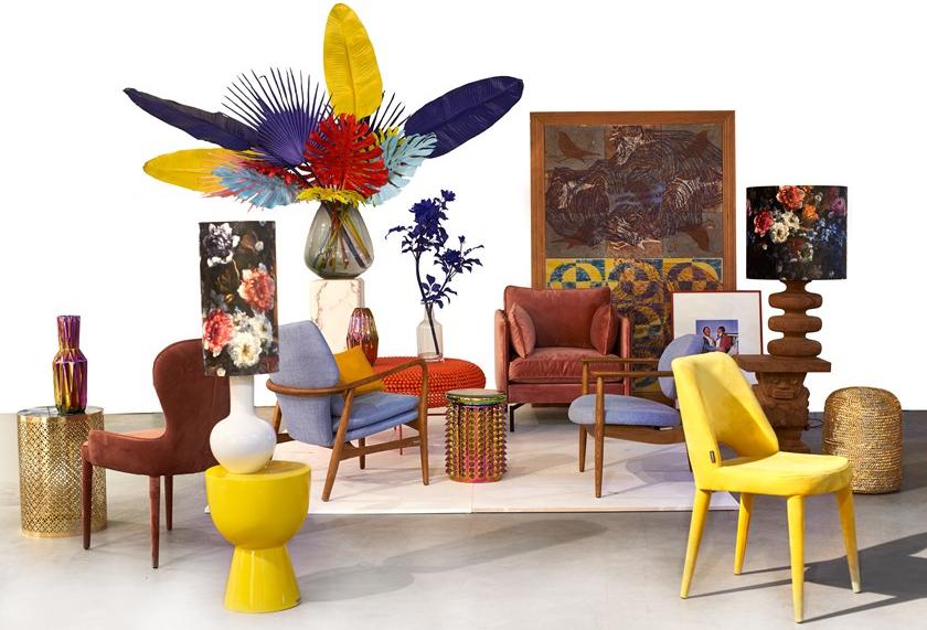 Pols Potten Низкий табурет из глазурованного керамогранита Oily 240-030-015  - Вид №2