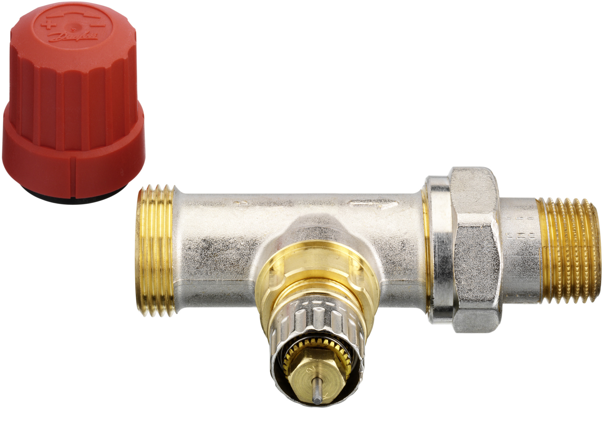 Danfoss Клапан RTR-N/RA-N для двухтрубной системы отопления RTR-N 15 Кл. т-рег. Угл. трехос, лев. 013G7022  - Вид №25