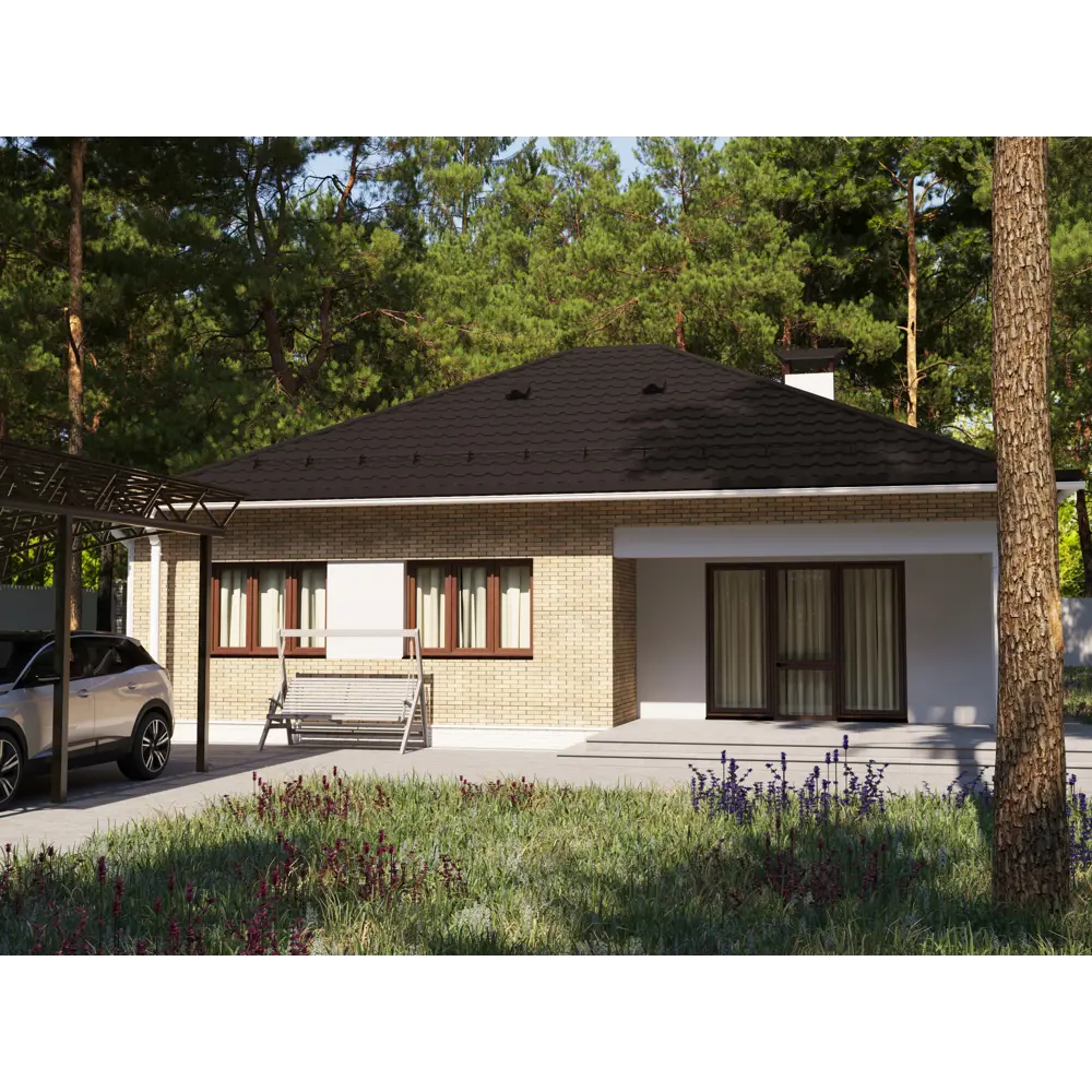 Металлочерепица 0.5 мм ГОСТ 1170x1180 мм RR32 коричневый Grand Line STLM-2203819 - Вид №3