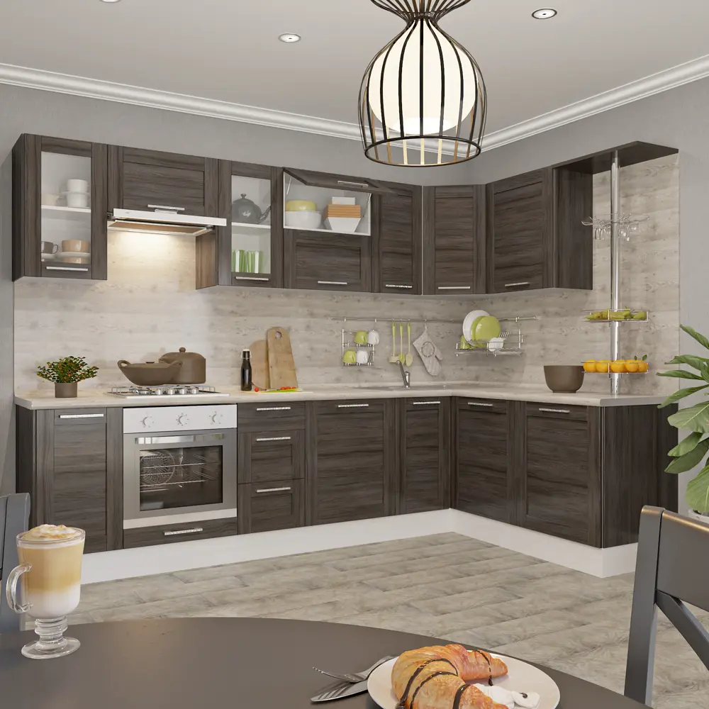 Дверь для шкафа Delinia «Фрейм тёмный» 80x35 см, ЛДСП, цвет коричневый Фрейм темный STLM-2034610 - Вид №2