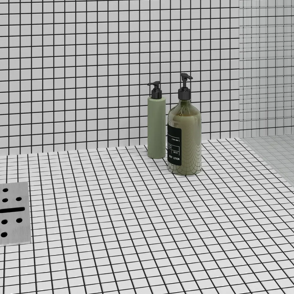 Стеклянная мозаика Kreaforta белая глянцевая 32.7×32.7 см 89400882 STLM-1572025 - Вид №5