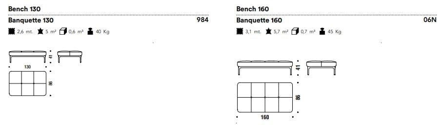 Мягкая скамья MOROSO модернист ARCH-00106351 - Вид №2