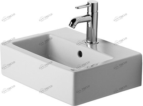 0704450027 Подвесная раковина настенная овальная Duravit Vero