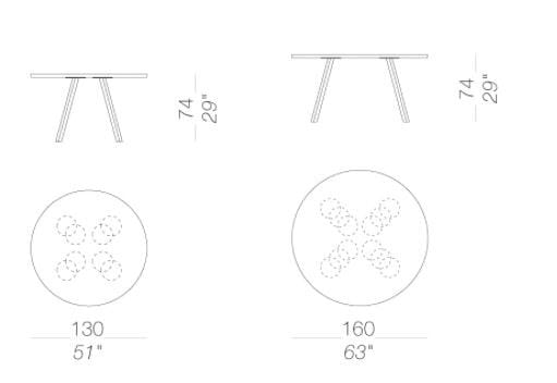 Круглый дубовый стол Lapalma ARCH-00092853 - Вид №10