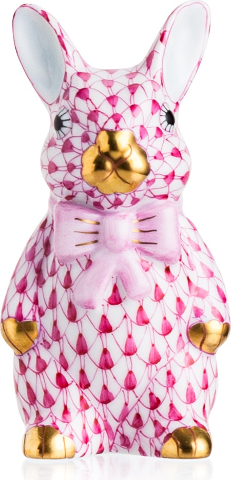 10623433 Herend Фигурка 7,5см "Кролик с бантом" Фарфор 