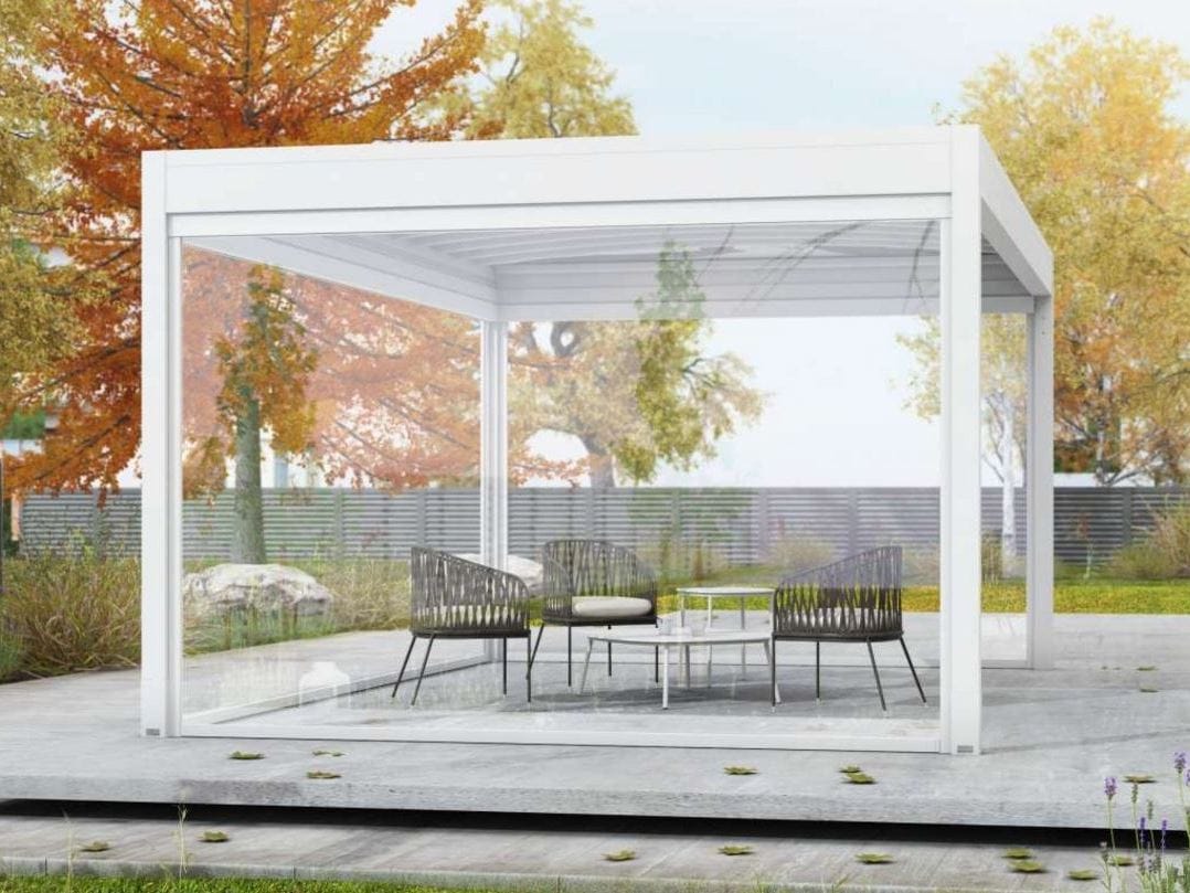 Алюминиевая самонесущая беседка с раздвижной крышкой KE Outdoor Design GENNIUS ARCH-00141203