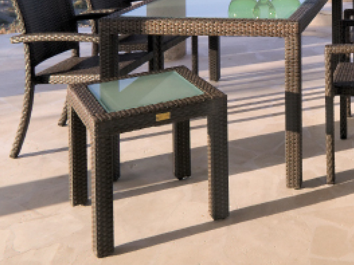 68.00.0106 Журнальный столик Bellini Mocca - стеклянная столешница - 50 x 50 Mbm  - Вид №1