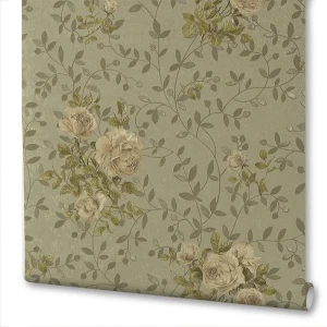 Обои виниловые Elysium Сорренто зелёные 0.53 м 23404