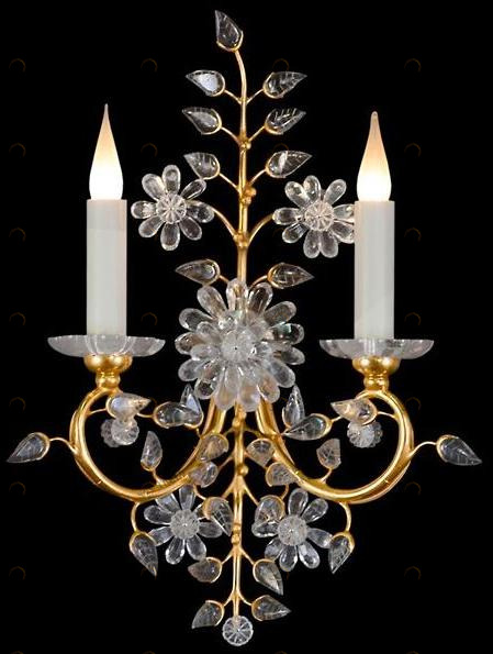 Tisserant Бронзовый настенный светильник Cristallo di boemia sun-id-1368868