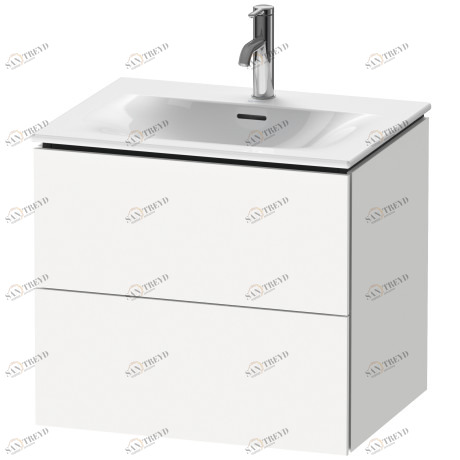 LC630501818 L-Cube Тумбочка подвесная Белый матовый, декор Duravit