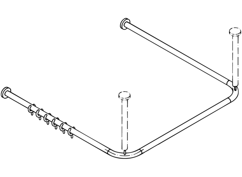 801.34.300 Карниз HEWI Serie 477/801  - Вид №2