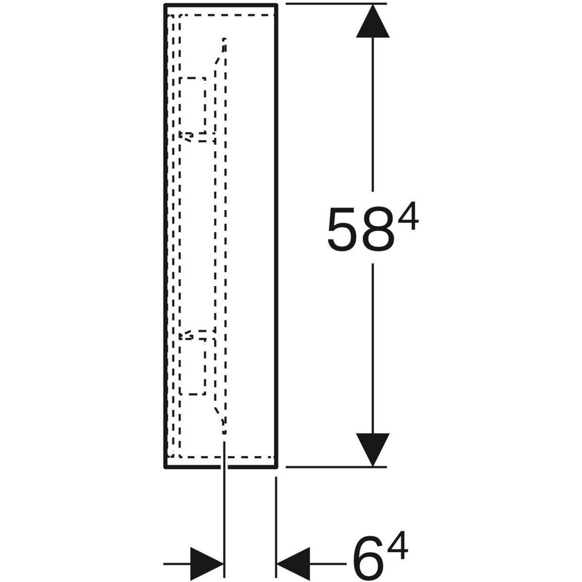 Зеркало со встроенным настенным освещением для ванной комнаты Geberit Citterio ARCH-00023212 - Вид №3