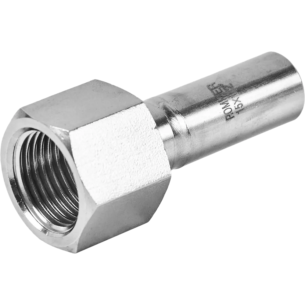 Муфта переходная Rommer 1/2"x15 мм НПр-ВР нержавеющая сталь STLM-2186818