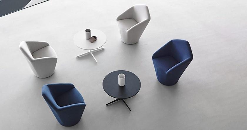 Viccarbe Низкий круглый журнальный столик с подставкой 3 звезды Eli sun-id-1484524 - Вид №1