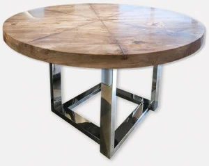 MORADA Круглый обеденный стол из дерева Petra