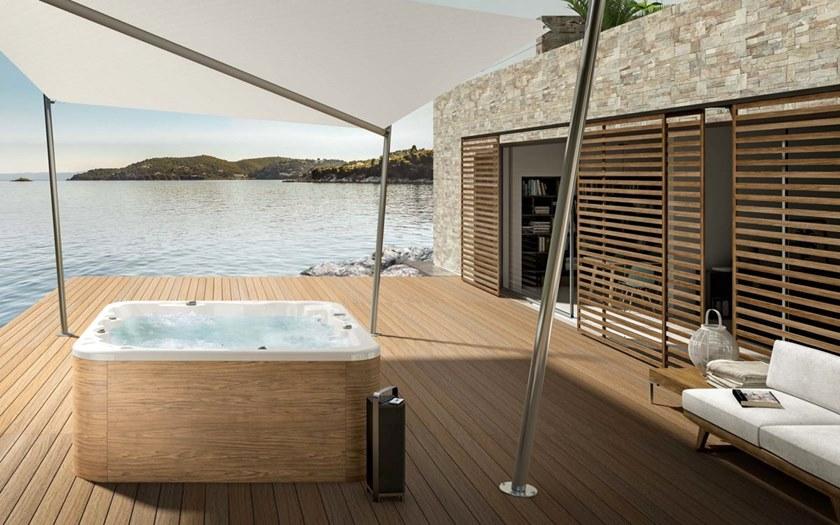 Albatros Квадратный мини-бассейн с 5-местной хромотерапией  04oap229  - Вид №1