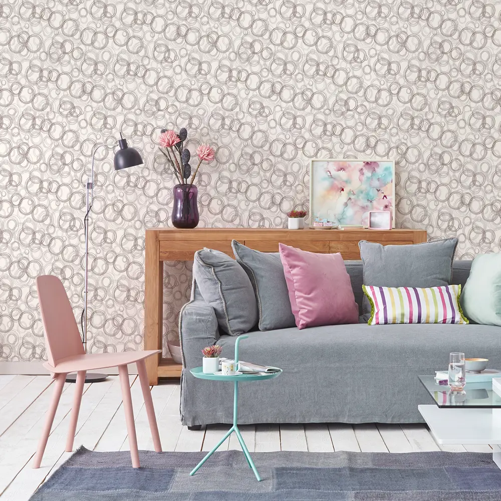 Обои флизелиновые Аспект Фиеста бежевые 1.06 м 70224-18 АСПЕКТ РУ STLM-2187165 - Вид №2