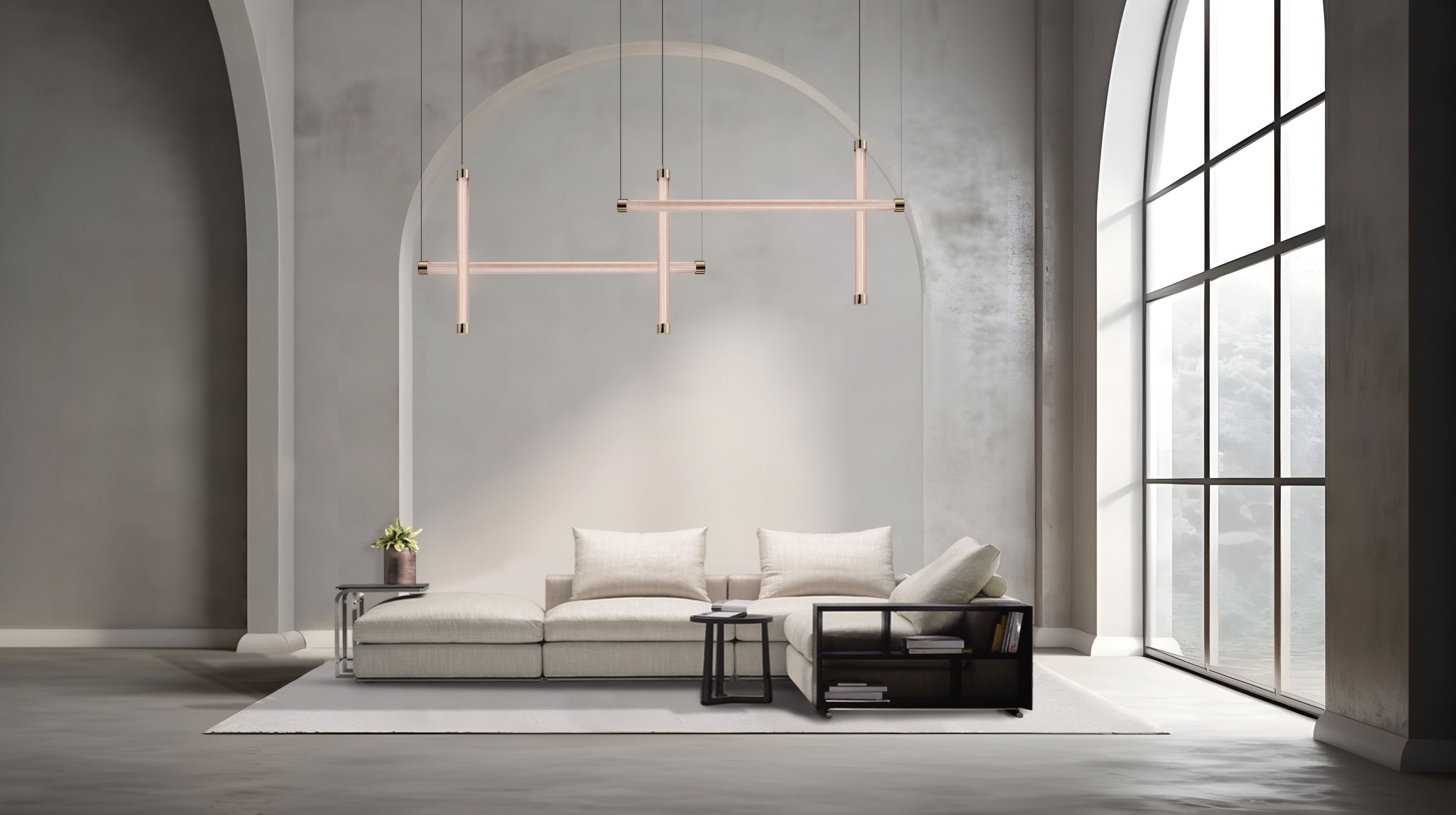 Подвесной светильник из боросиликатного стекла Euroluce Lampadari текстура ARCH-00134303 - Вид №5