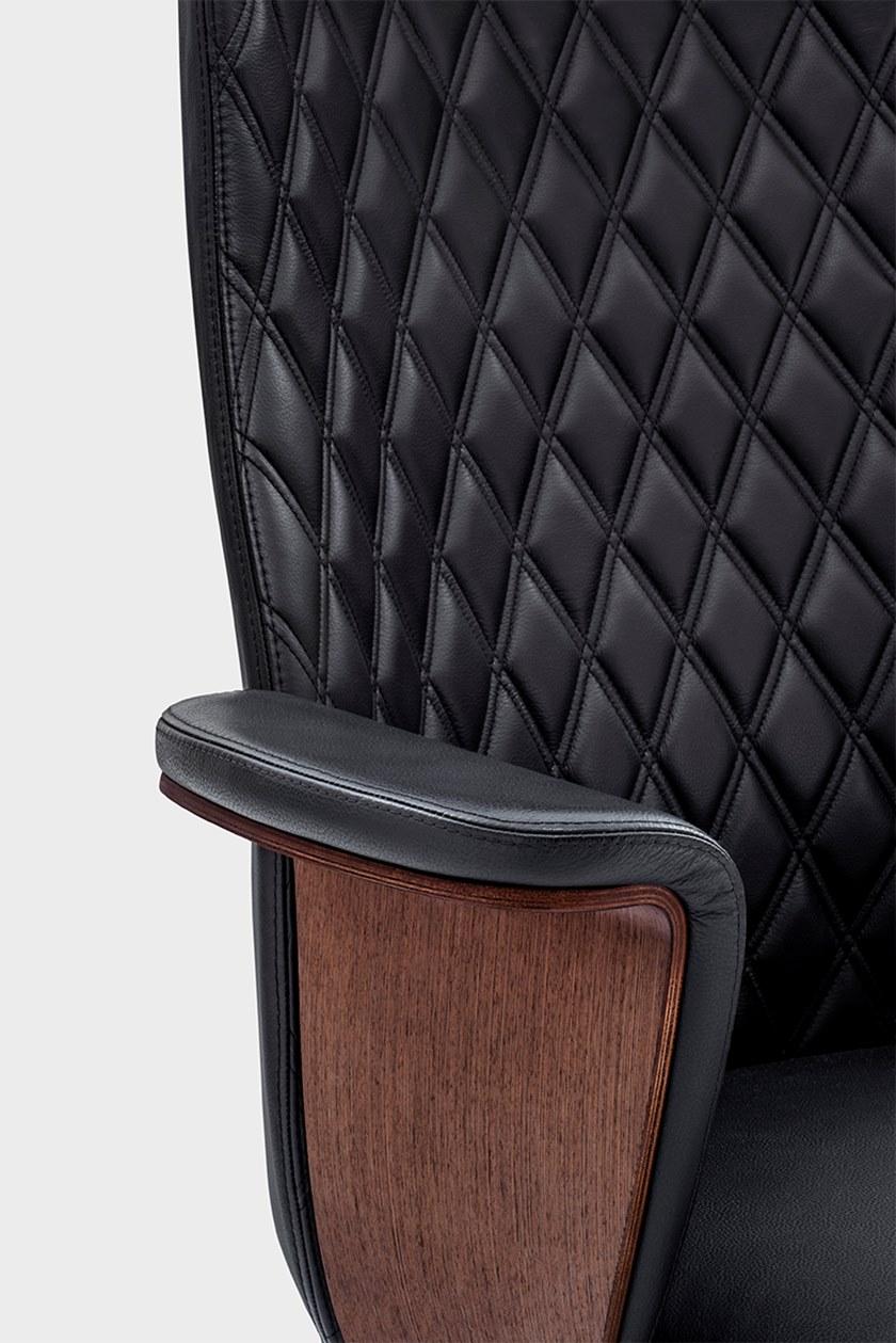 Viganò Кожаное кресло для руководителя со средней спинкой Charme sun-id-1465476 - Вид №5