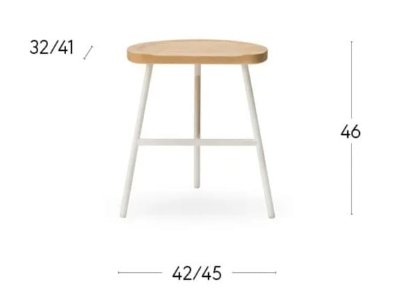 Низкий стул из стали и ясеня Billiani Puccio ARCH-00102739 - Вид №5