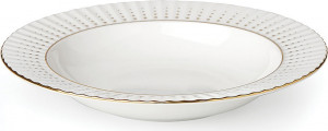 10613194 Lenox Тарелка суповая Lenox "Золотой водопад" 23см Фарфор костяной