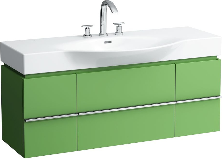 H4013020754751 Шкафчик под раковину, для раковин 811704, 812704, 2 выдвижных ящика с 2 дверцами, 2 стеклянные полки LAUFEN PRO - Вид №13