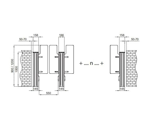 Моторизованный дверной проем с распашными дверями CAME PG03-55 ARCH-00030049 - Вид №5