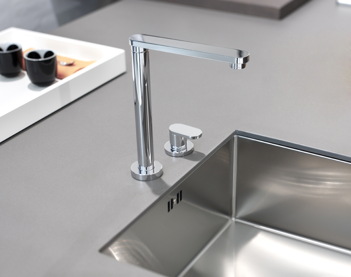 Латунь. 334BSC. Miscelatore Cucina Sotto Quadrodesign Brass - Вид №1