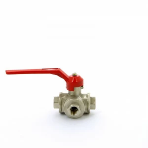 Кран шаровой ВВ трехходовой тип T рычаг ITAP 3/8"