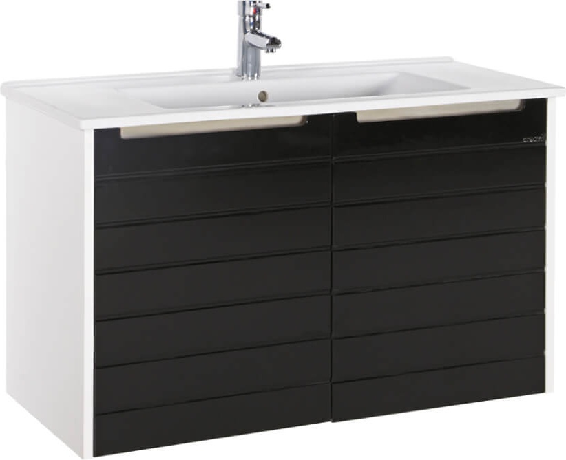 Субмодуль Fuga 100 cm Gloss White - Gloss Black / FG0100.01.BS Fuga Creavit - Вид №1