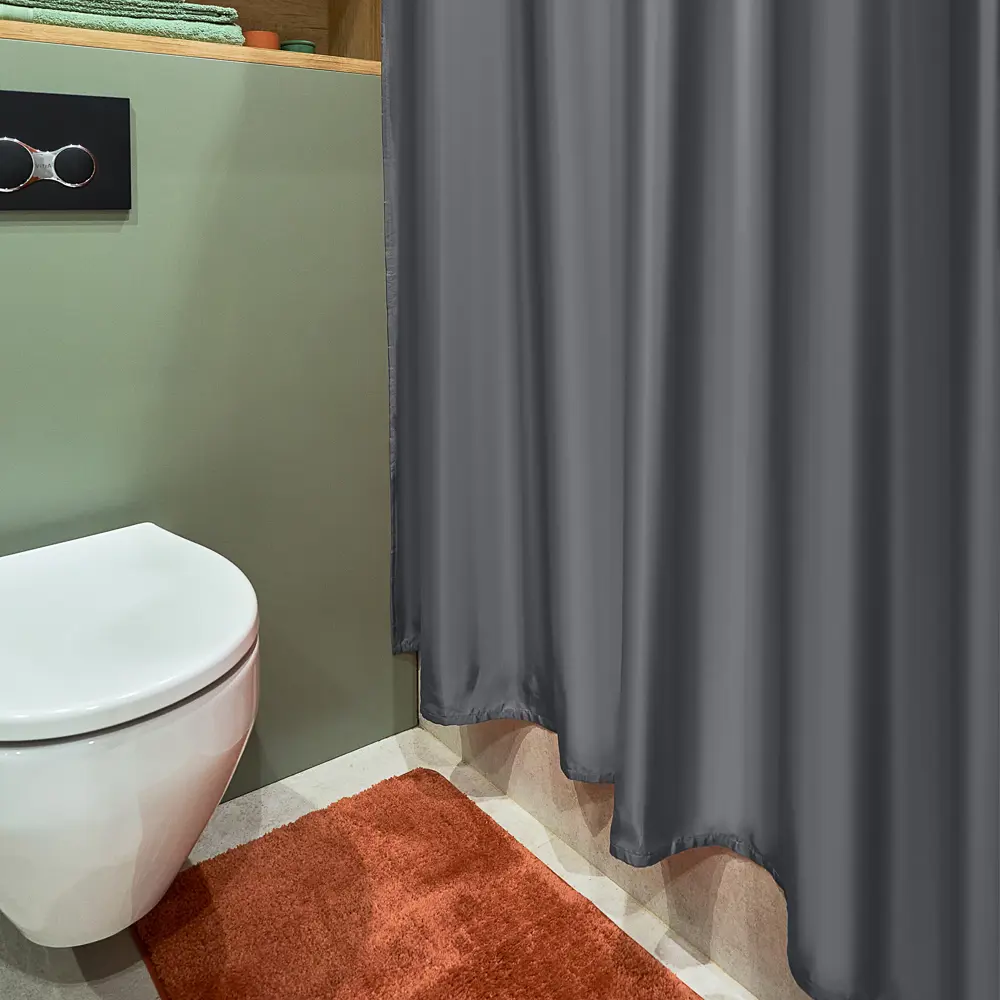 Штора для ванной MOROSHKA Barentsevo More - серый минимализм 89355556 STLM-1002174 - Вид №5