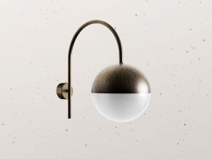 Латунная светодиодная наружная настенная лампа