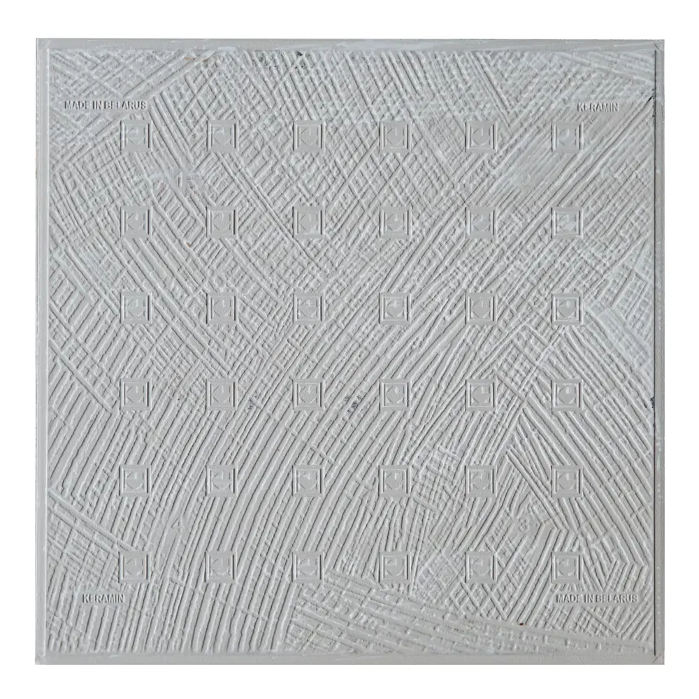 Глазурованный керамогранит Керамин Ассам 40x40 см 1.76 м² матовый цвет серый STLM-2178345 - Вид №2