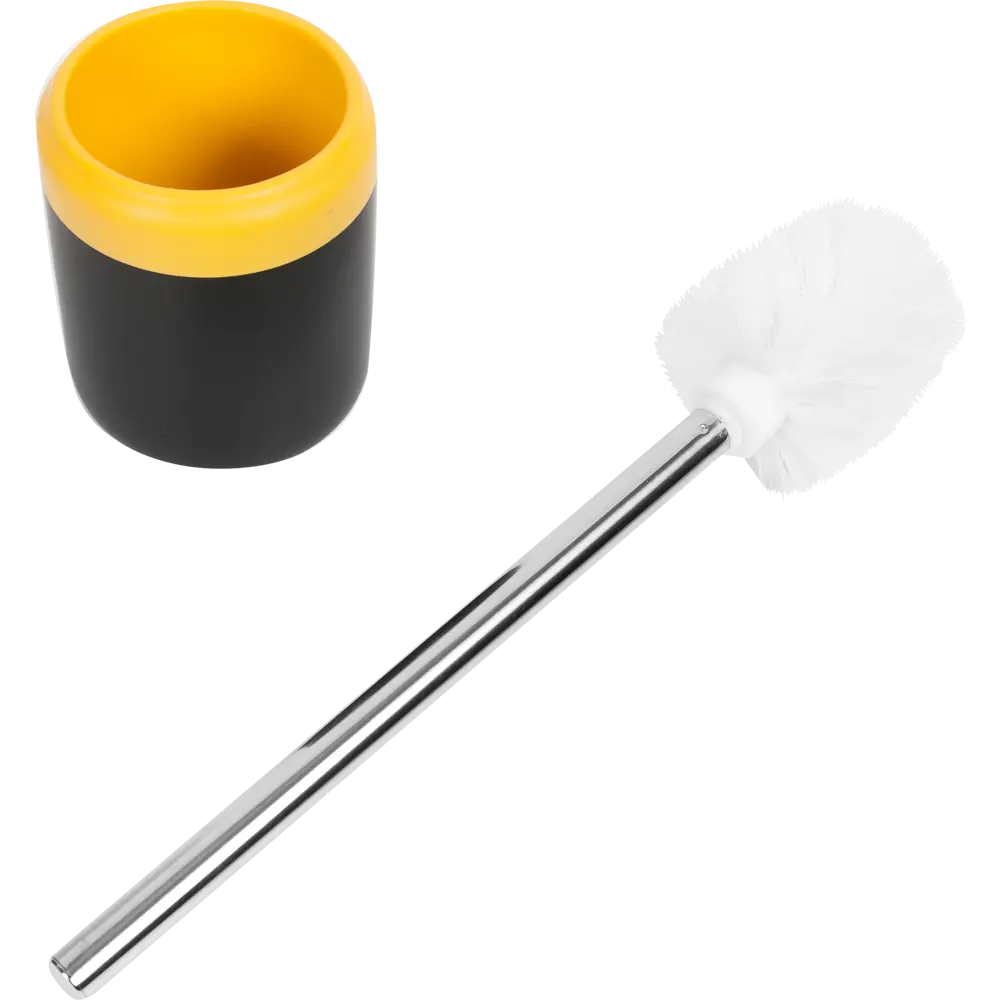 Ёршик для унитаза Keila цвет чёрный/жёлтый SWENSA STLM-2191606 - Вид №2