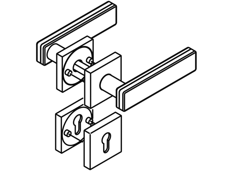 180XOH01.5A0 комнатный набор HEWI Beschläge für Innentüren  - Вид №3