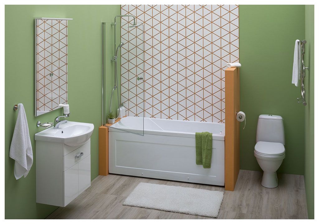 Тумба с раковиной Aquanet Ирис 60 белый (1 ящик, 2 дверцы) 0019838100182641 - Вид №8