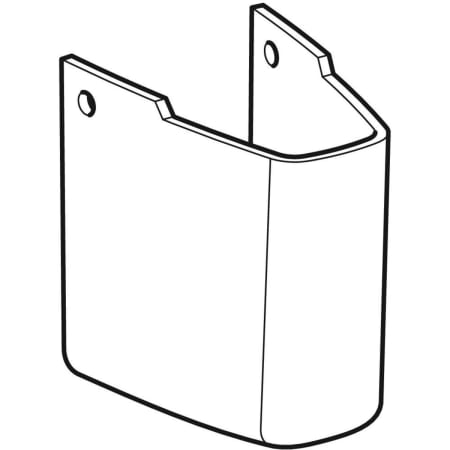 292110000 Полупьедестал для раковины Geberit Renova Plan Geberit  - Вид №1