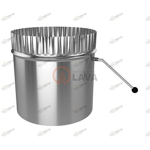 Шибер поворотный LAVA 115, нерж. 439 (0,8) 3131