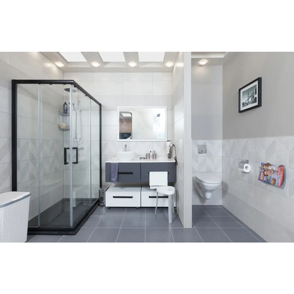 Тумба подвесная «Авангард» 60x48 см цвет серый Santreyd STLM-2198579 - Вид №3