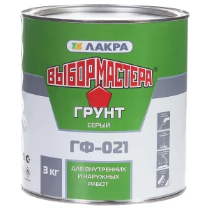 Грунт ГФ-021 Выбор мастера цвет серый 3 кг