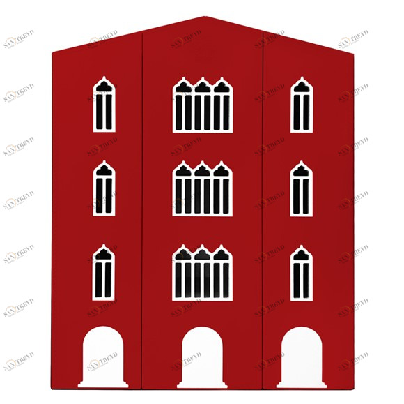 Шкаф детский трехстворчатый "Венеция-1" МАНДАРИН ВЕНЕЦИЯ 178656 Красный Santreyd