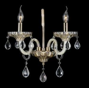 Бра Crystal Lux Sierra AP2 CRYSTAL LUX СВЕЧА 077463 Бежевый;прозрачный;серебро