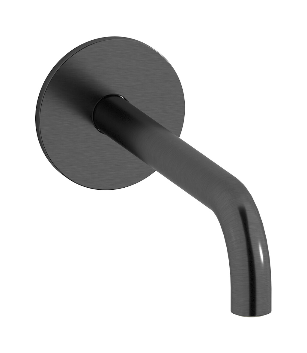 Настенный излив для ванны WE ARE IB rx327cs_23 Brushed Black Chrome Reflex