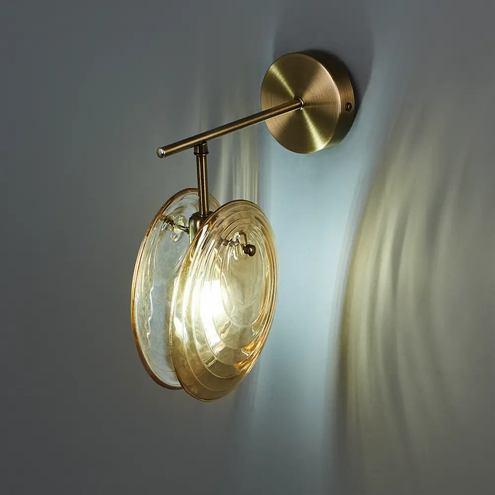 Бра Escada Castanet 2123/1A с плафоном-ракушкой в бронзе 89377578 STLM-1379196 - Вид №1