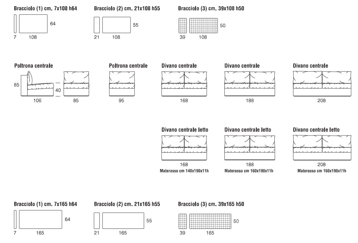 Кожаный диван Former In Italia ARCH-00124429 - Вид №2